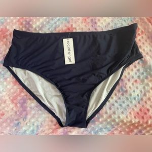 NWT Social Angel 3X Women’s Swim Bottoms Dark Blue